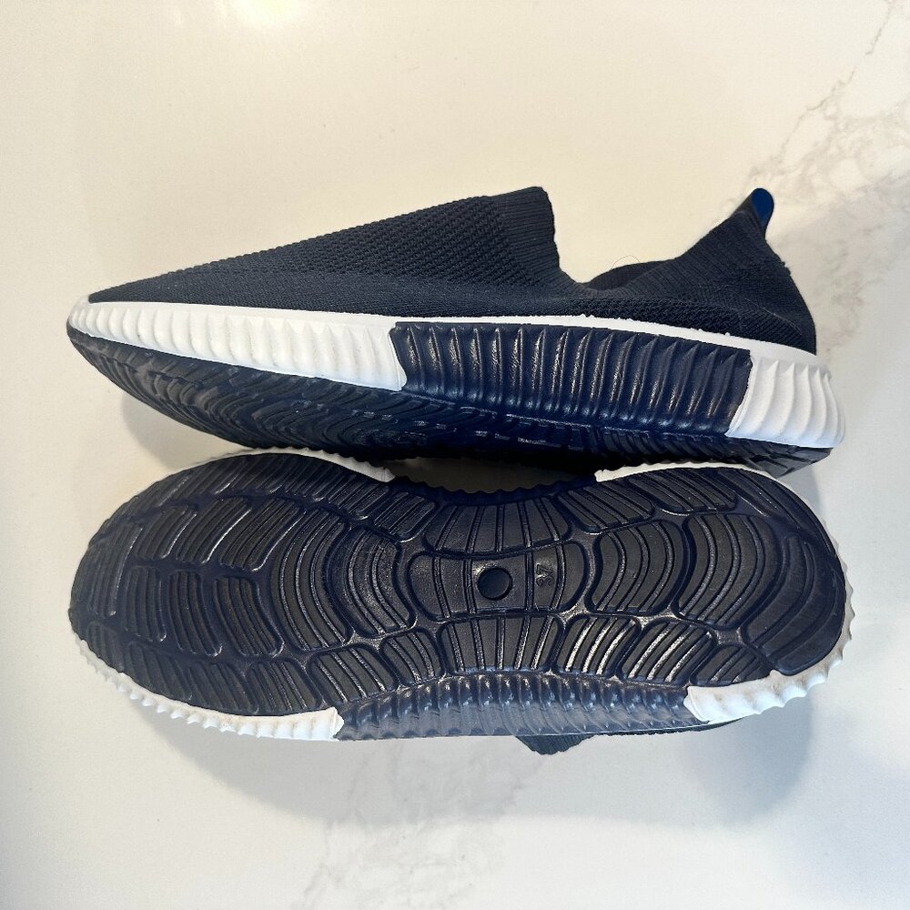 Ilse Jacobsen Platform Wedge Sneakers Sz 37/7 Navy